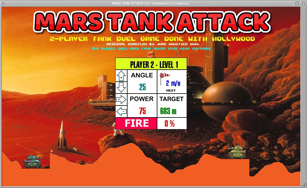 Archive Achim Kern - Hollywood MarsTankAttack game snapshot