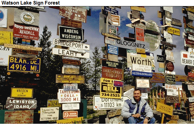 Archive Achim Kern - Watson Lake Sign Forest