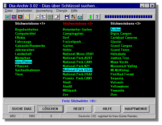 Archive Achim Kern - snapshot from database dia archiv