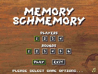 Archive Achim Kern - Schmemory menu screen